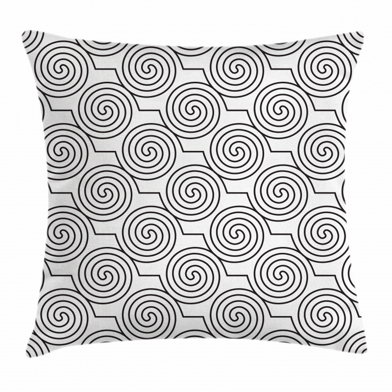 Diagonal Zigzag Swirl Pillow Cover