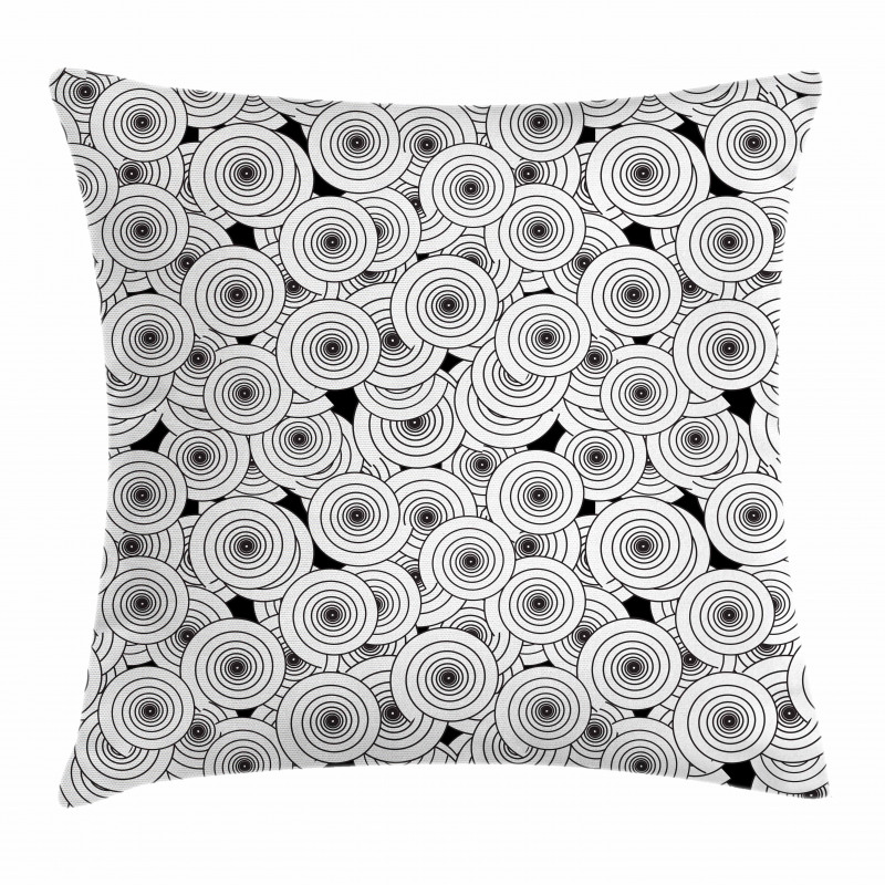 Overlapping Spirals Pillow Cover