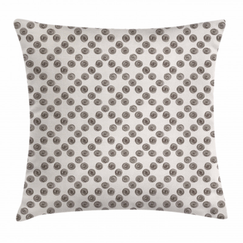 Curvy Lines Spirals Pillow Cover