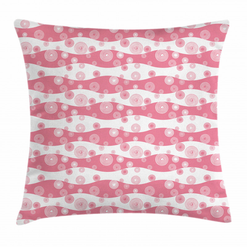 Monochrome Swirls Stripes Pillow Cover