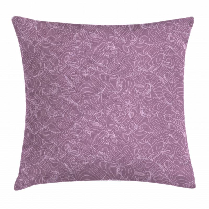 Curly Lines Spirals Pillow Cover
