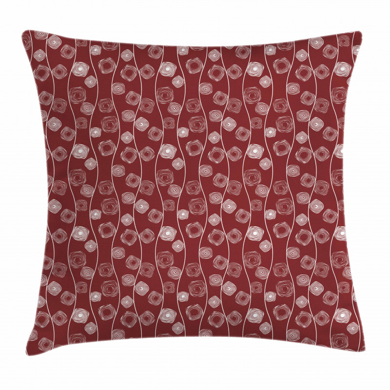 Spirals and Wavy Lines Pillow Cover