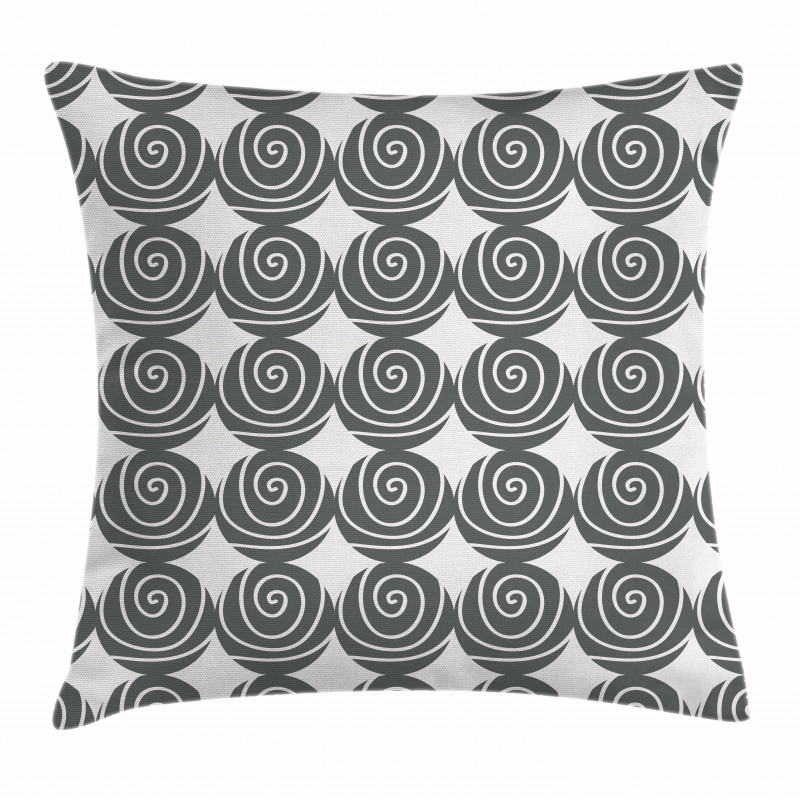 Flush-seamed Circles Pillow Cover