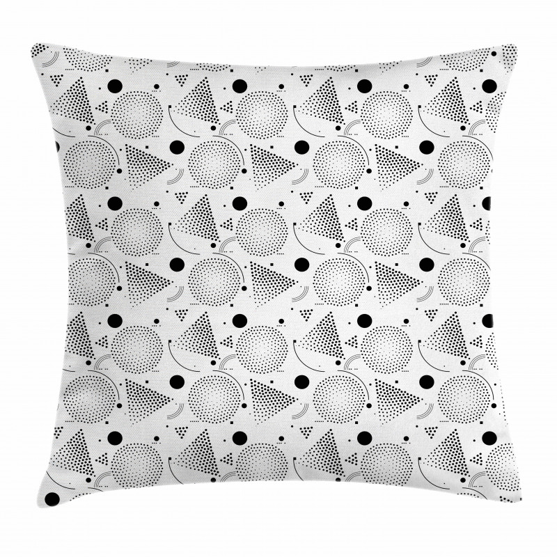 Circles Memphis Style Pillow Cover