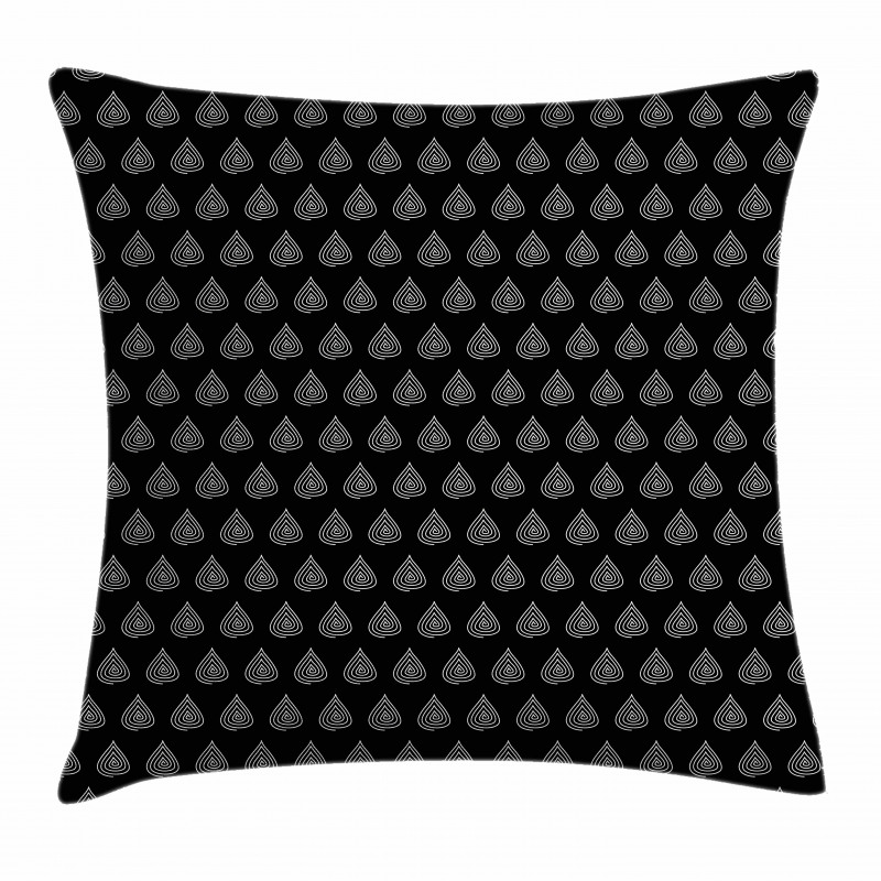 Drops Scrolled Pillow Cover