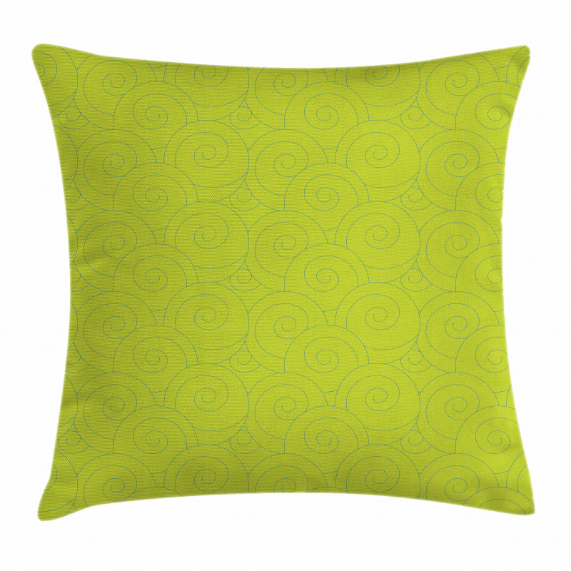 Vibrant Colored Curls Pillow Cover