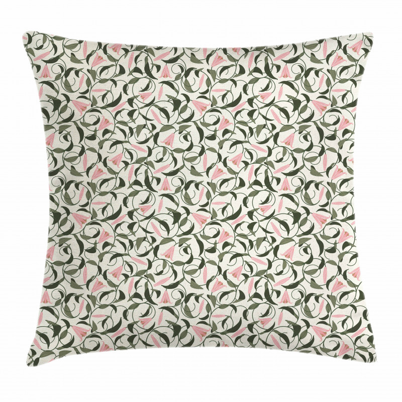 Tangled Stems and Lilies Pillow Cover