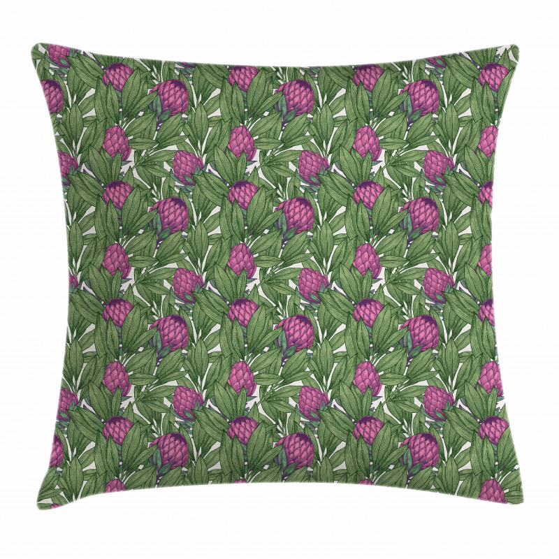 Vintage Botanical Theme Pillow Cover