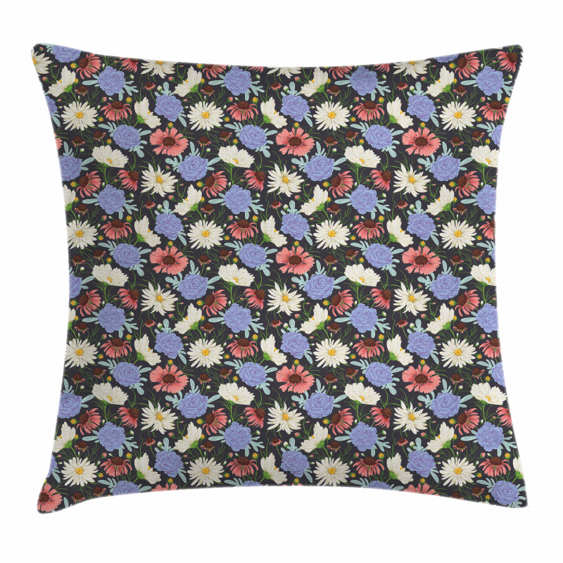 Vintage Meadow Boho Pillow Cover