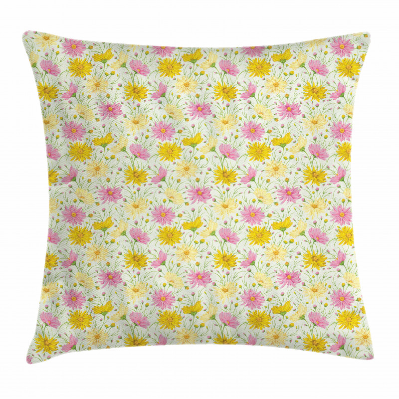 Summer Blossoms Field Pillow Cover