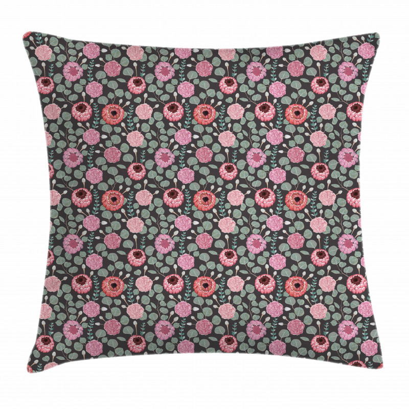 Exotic Floral Pattern Pillow Cover