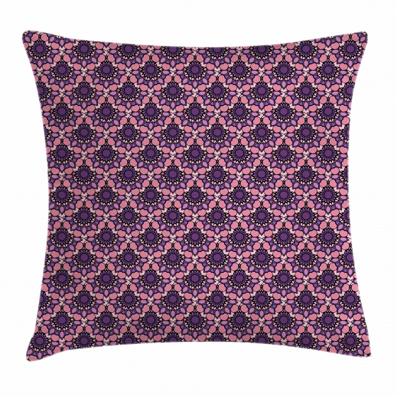 Rococo Mandala Style Pillow Cover