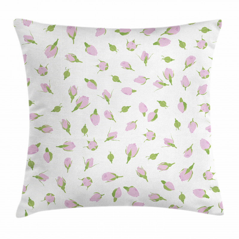 Rosebuds Romantic Nostalgic Pillow Cover