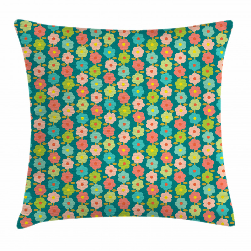 Vibrant Springtime Daisies Pillow Cover