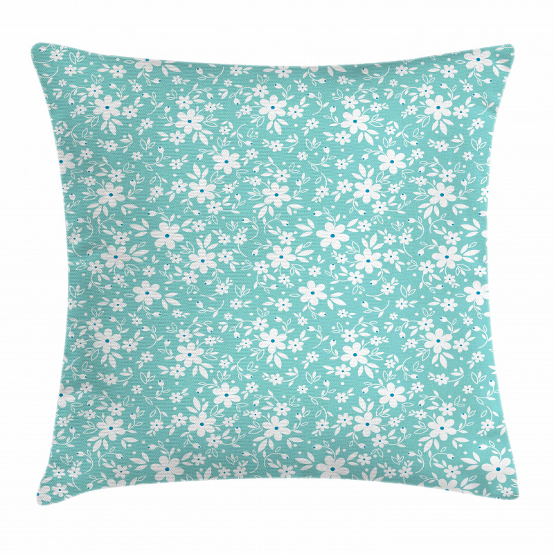 Lily Daisy Field Pillow Cover
