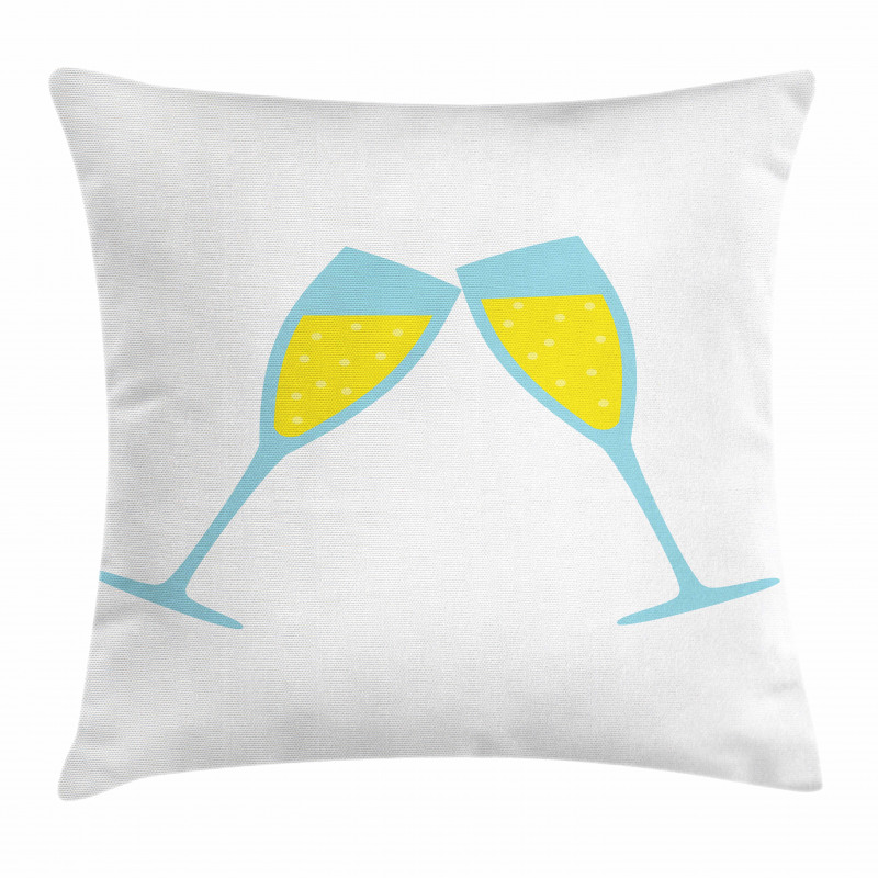 Toasting Having Fun Theme Pillow Cover