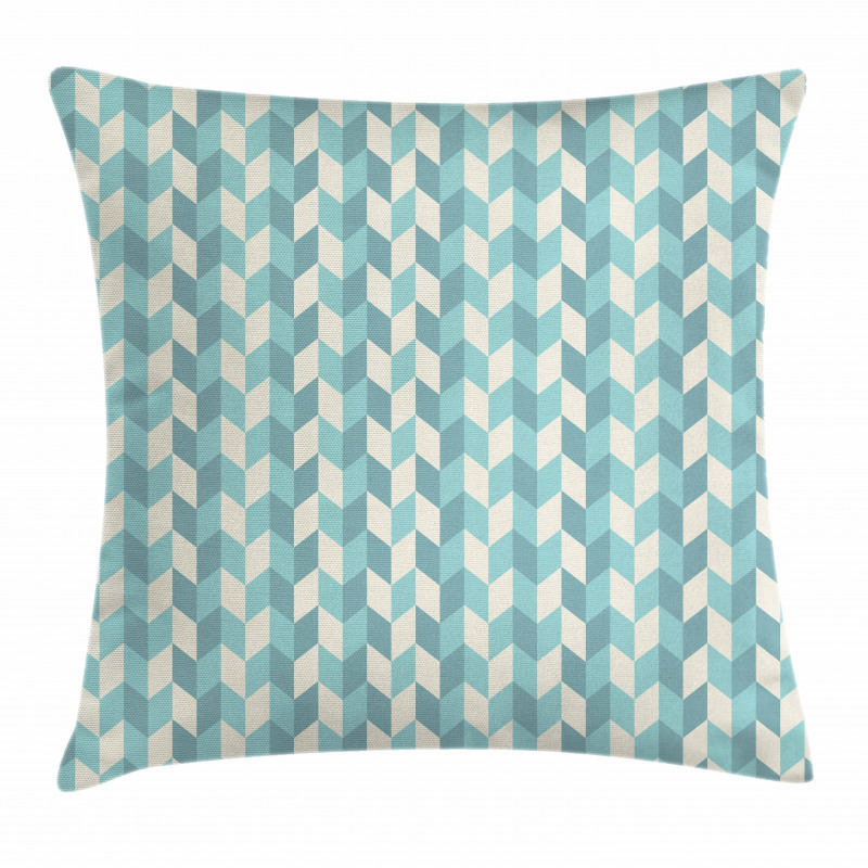 Zigzags in Pastel Colors Pillow Cover