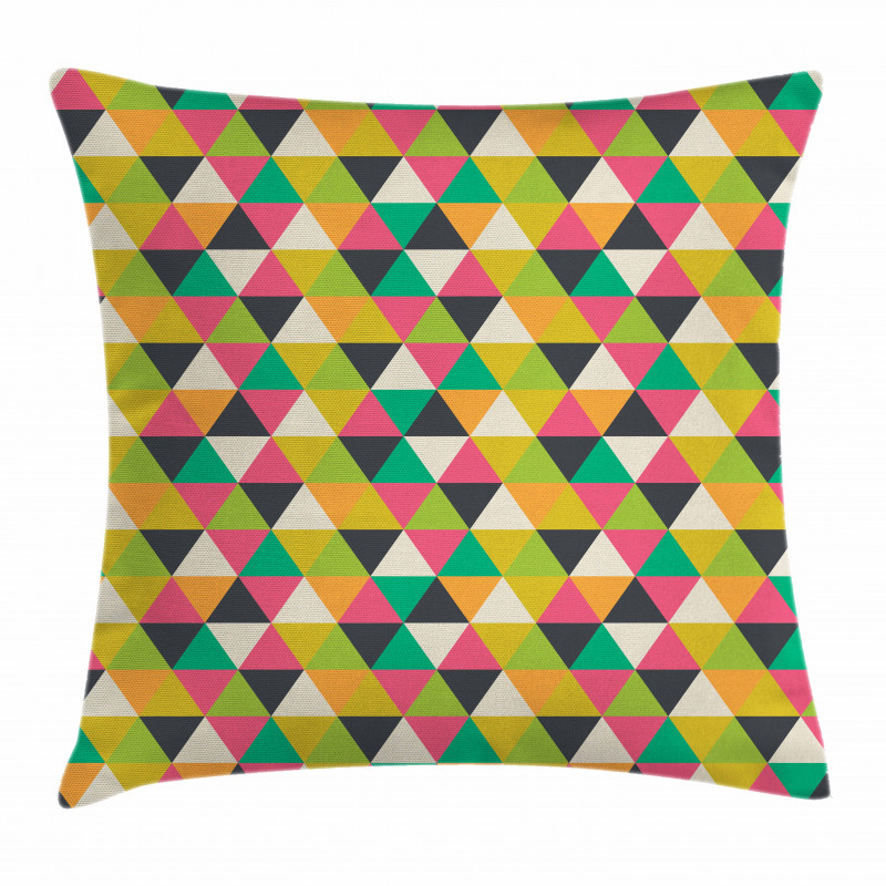 Retro Hipster Mosaic Tile Pillow Cover