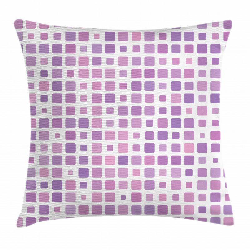 Random Ombre Square Tiles Pillow Cover