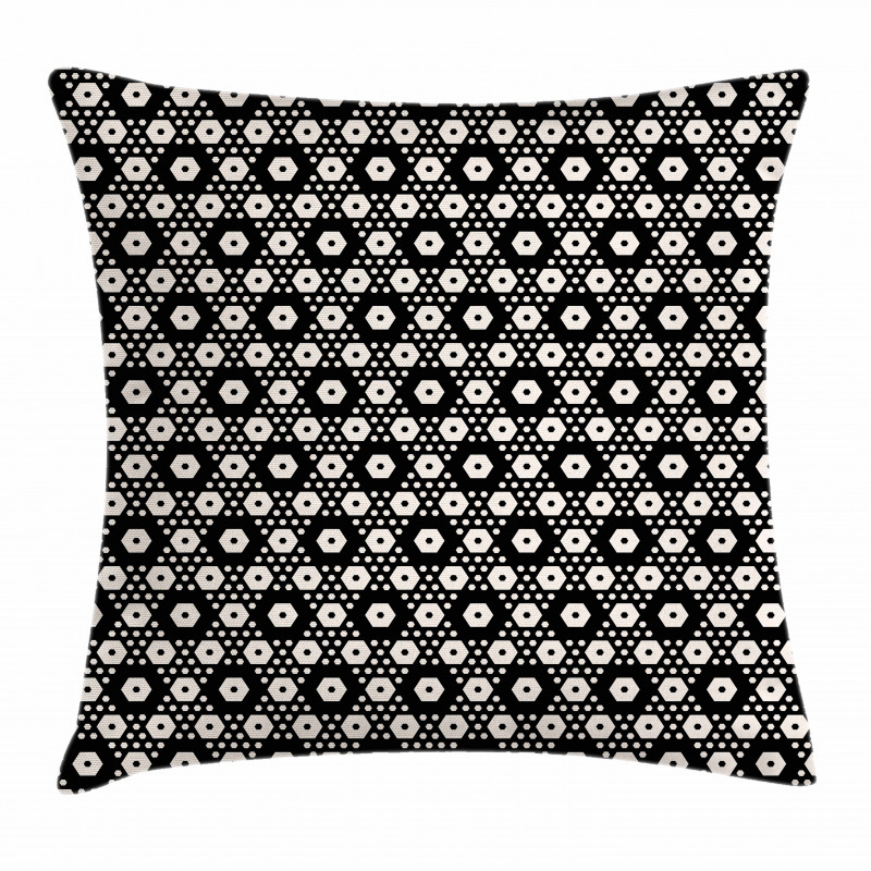 Big Small Hexagon Forms Pillow Cover