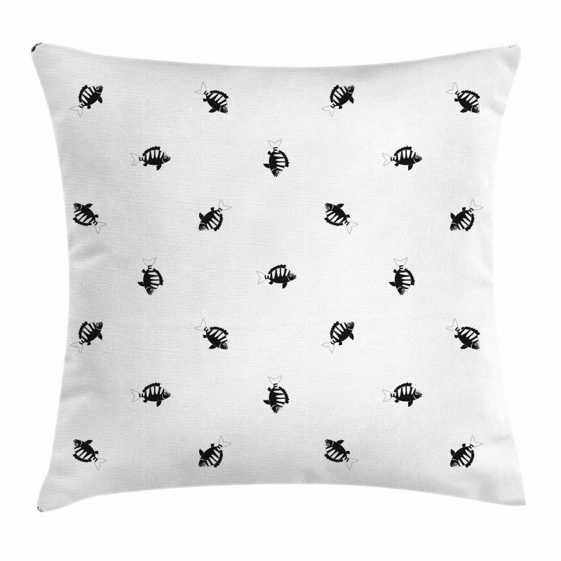 Underwater Tropical Animals Pillow Cover