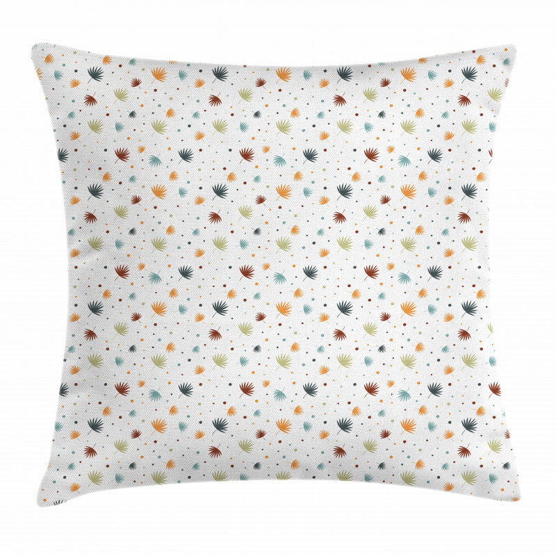 Pastel Tiny Foliage Motifs Pillow Cover