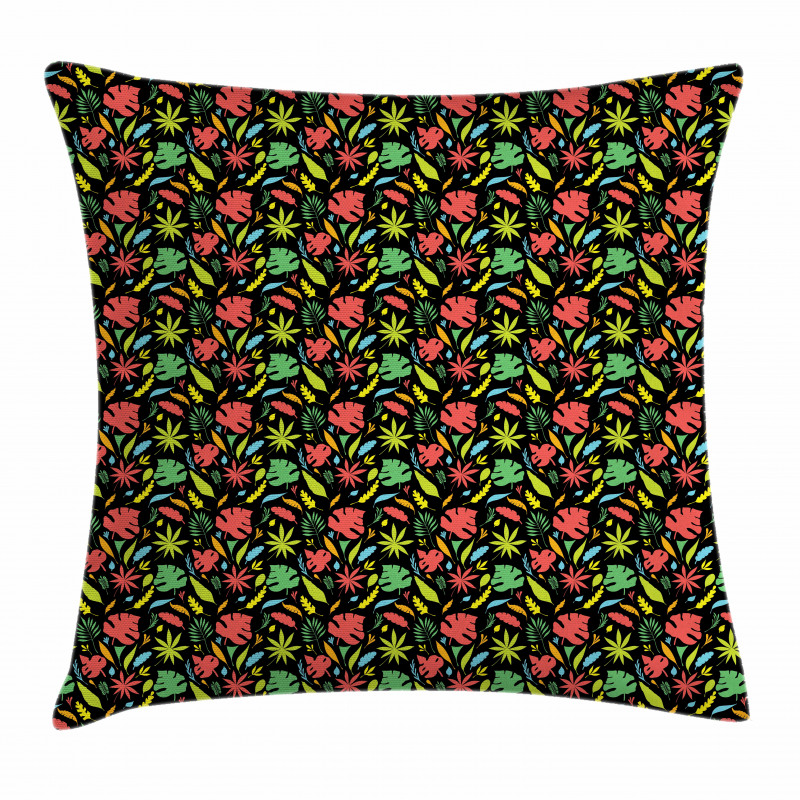 Autumnal Foliage Pattern Pillow Cover