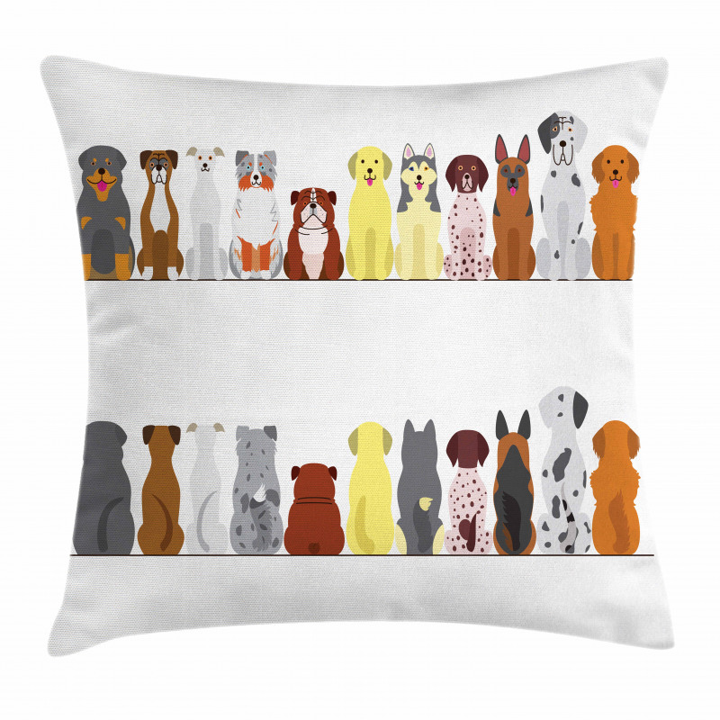 Simplistic Dog Animal Pillow Cover
