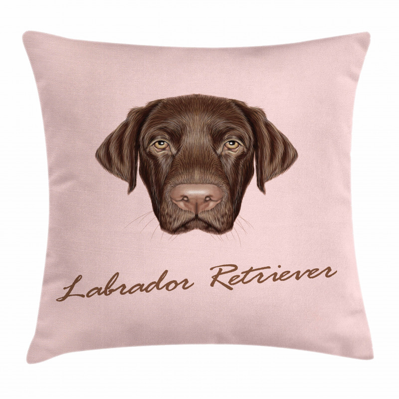 Modern Retriever Portrait Pillow Cover