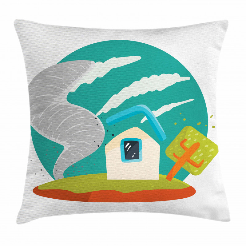 Cartoon Style Whirlwinds Pillow Cover