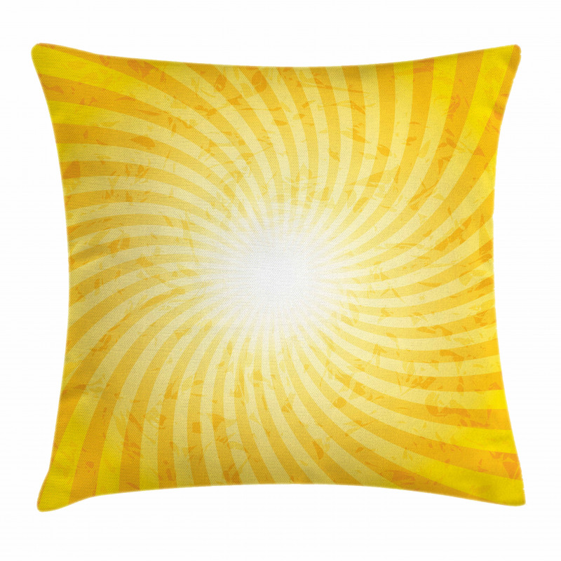 Sunburst Spiral Stripes Pillow Cover