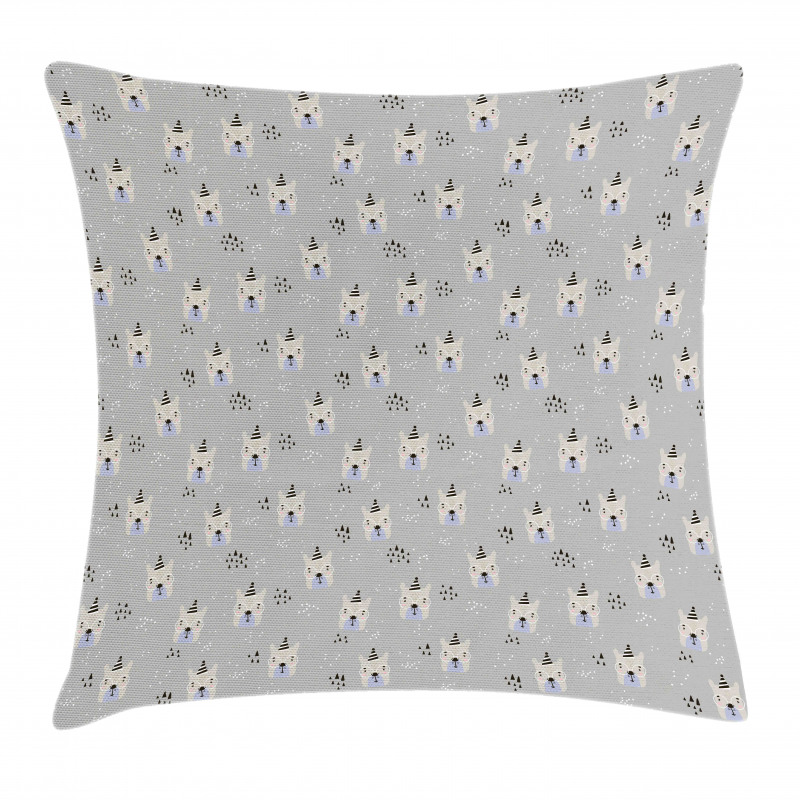 Bear Faces with Glasses Pillow Cover