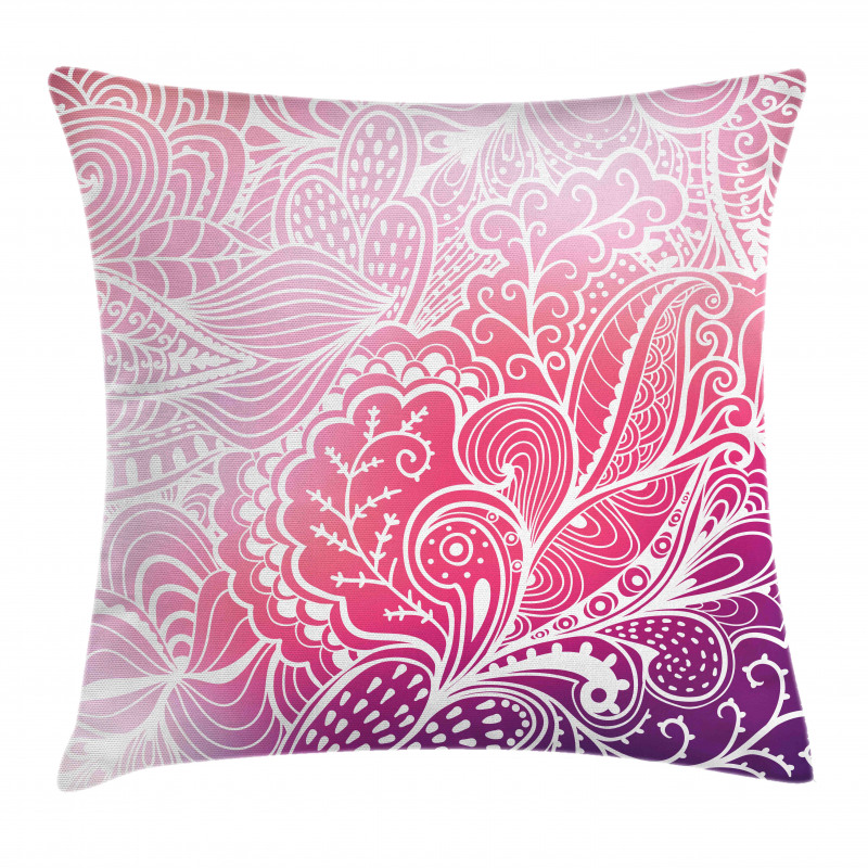 Boho Intricate Floral Design Pillow Cover