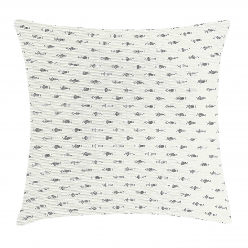 Minimalist Fish Bones Skeleton Pillow Cover