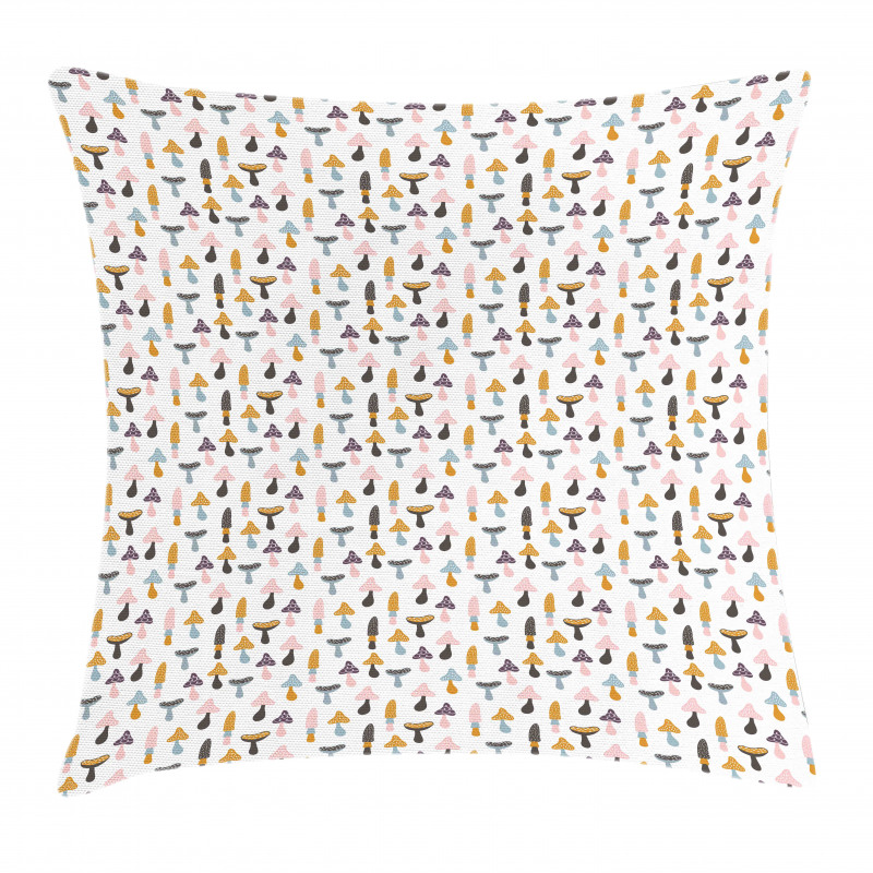 Colorful Porcini Cartoon Pillow Cover