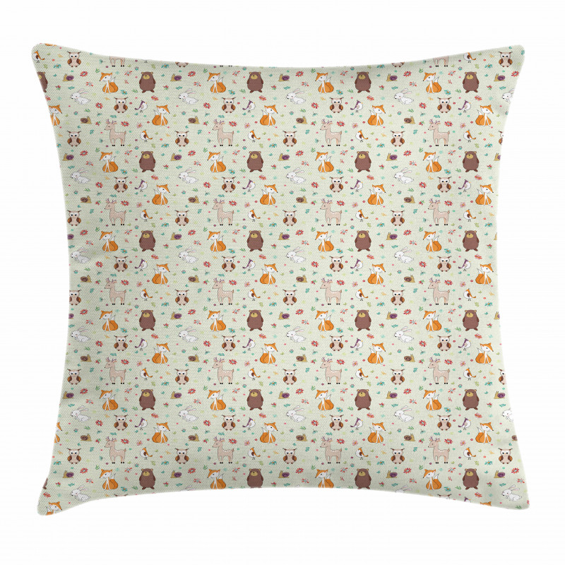 Childish Woodland Concept Pillow Cover