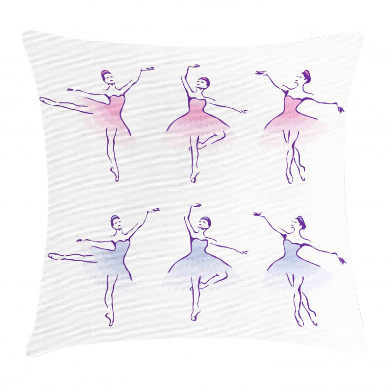 Dancer Women Watercolors Pillow Cover