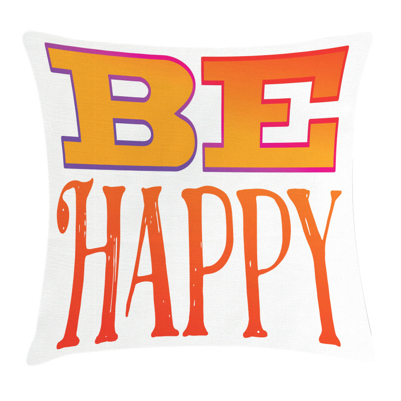 Sketchy Style Text Words Pillow Cover