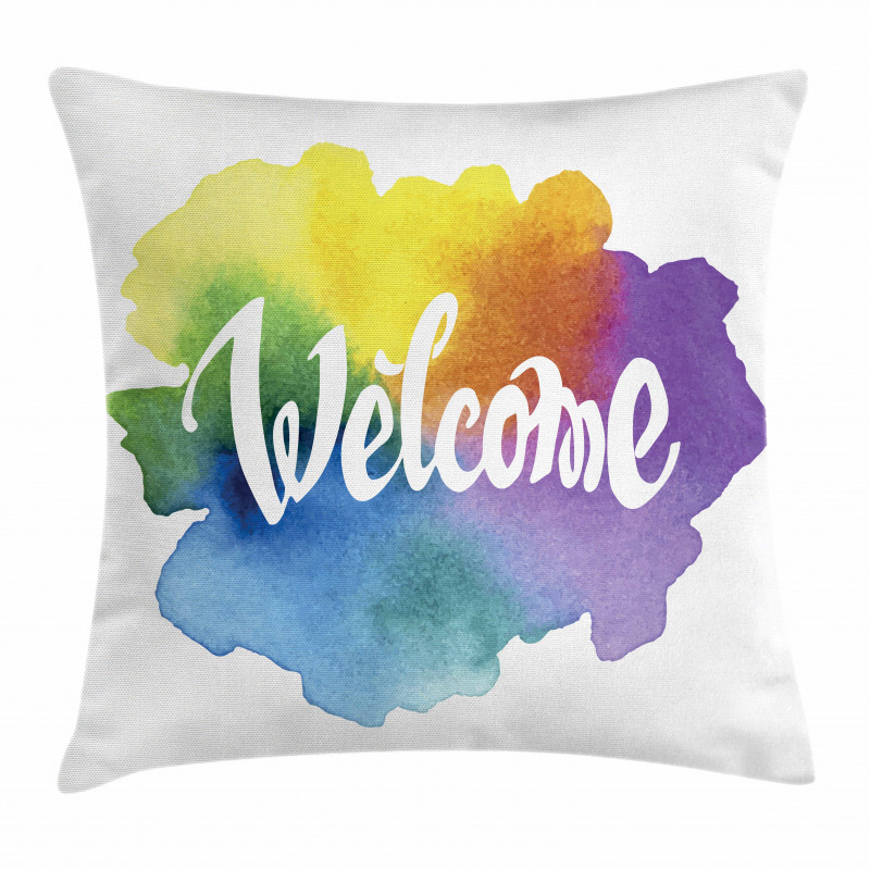 Watercolor Vintage Style Pillow Cover