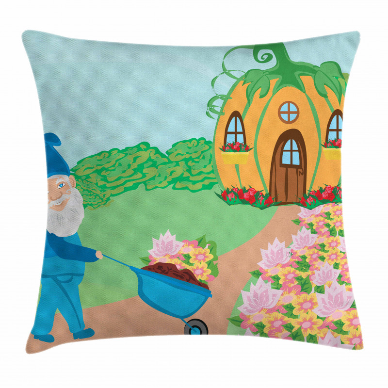 Magic House in the Forest Pillow Cover