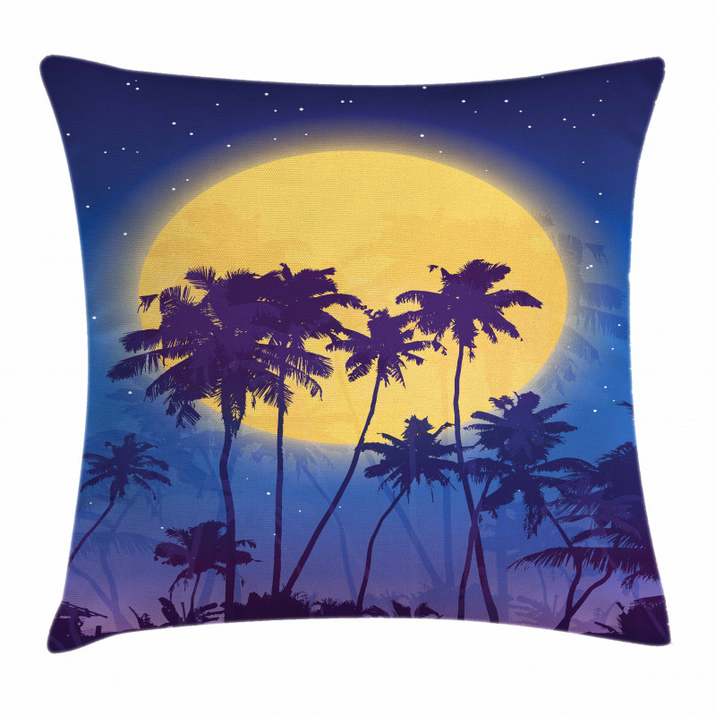 Coconut Palm Beach Pillow Cover