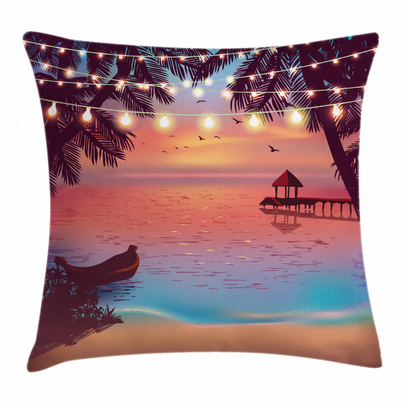 Mystic Evening Beach Pillow Cover