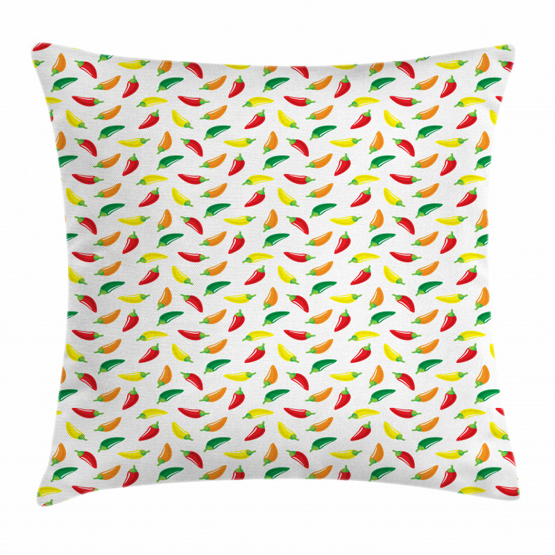 Chili Pepper Pattern Vegan Pillow Cover