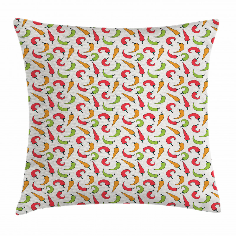 Cartoon Style Vegetable Pillow Cover