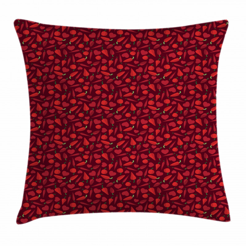 Valentines Day Food Meal Pillow Cover