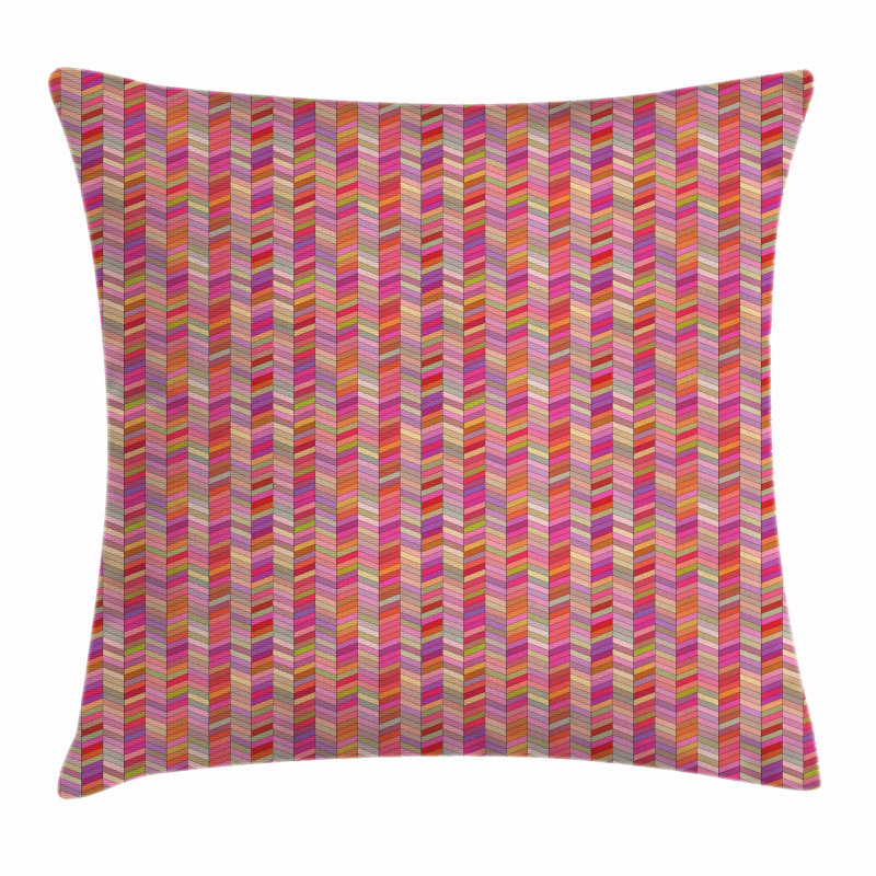 Angled Rectangle Pattern Pillow Cover