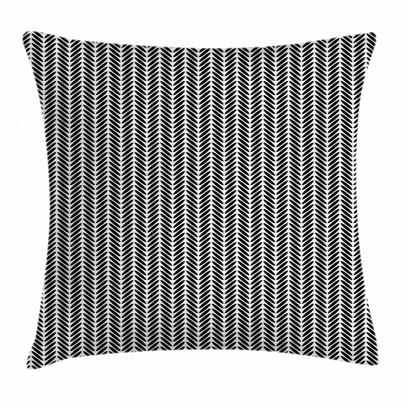 Classic Monochrome Chevron Pillow Cover