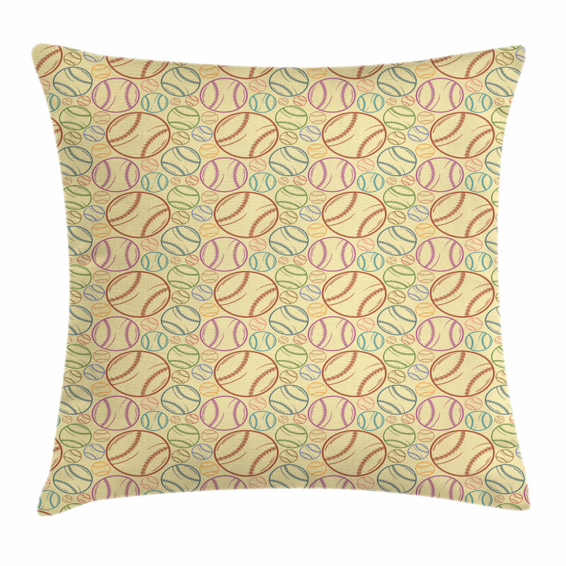 Rainbow Colors Simplistic Pillow Cover