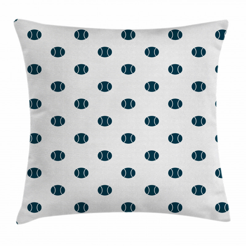 Vertical Softball Motifs Pillow Cover