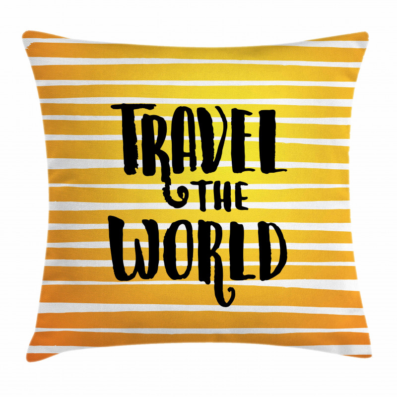 Travel the World Exploration Pillow Cover